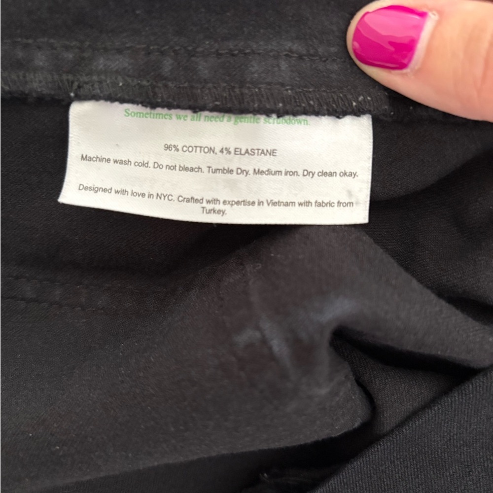 MM Lafleur Black Ankle Pants Size 14 Office Preppy Business Casual Minimalist - Picture 8 of 8